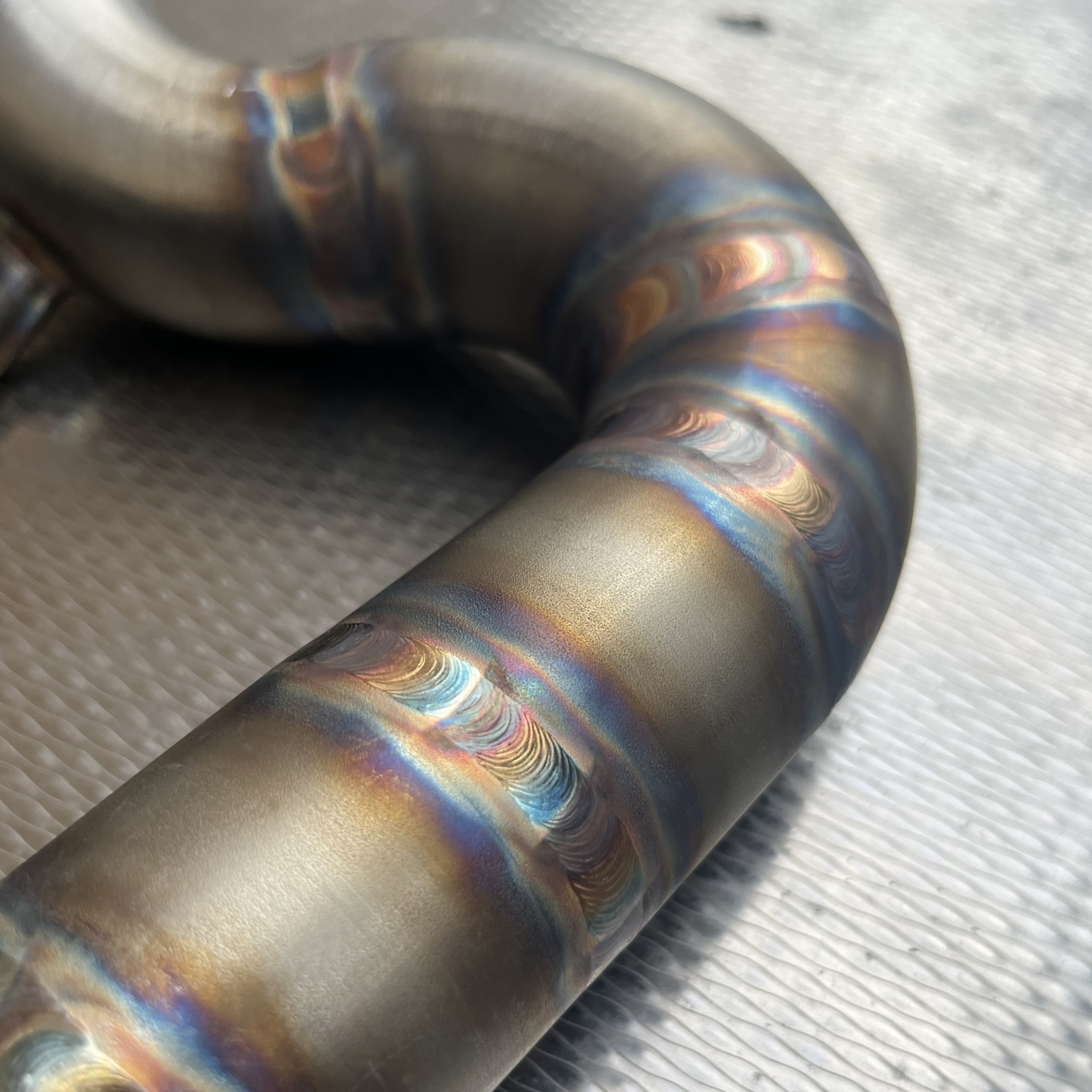 TIG suvirinta titano vamzdis